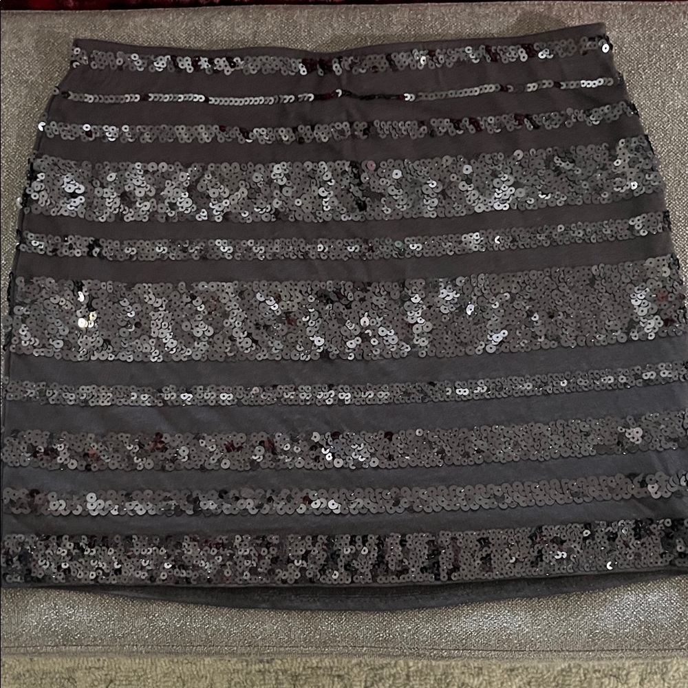 Express Sparkling Charcoal Mini Skirt
